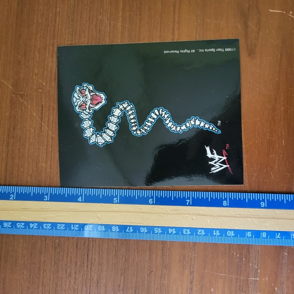 Vtg 1999 Offical World Wrestling Federation Rattlesnake Bones Stone Cold Decal - Picture 4 of 4